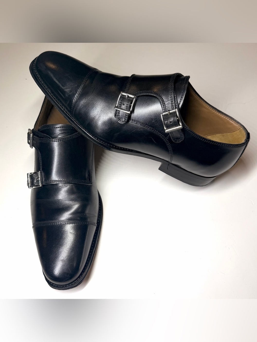Florsheim Imperial Men’s Classic Leather Double Monk Strap Dress Shoes Size- 8
